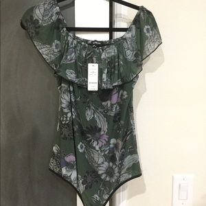 Bebe flower print Bodysuit